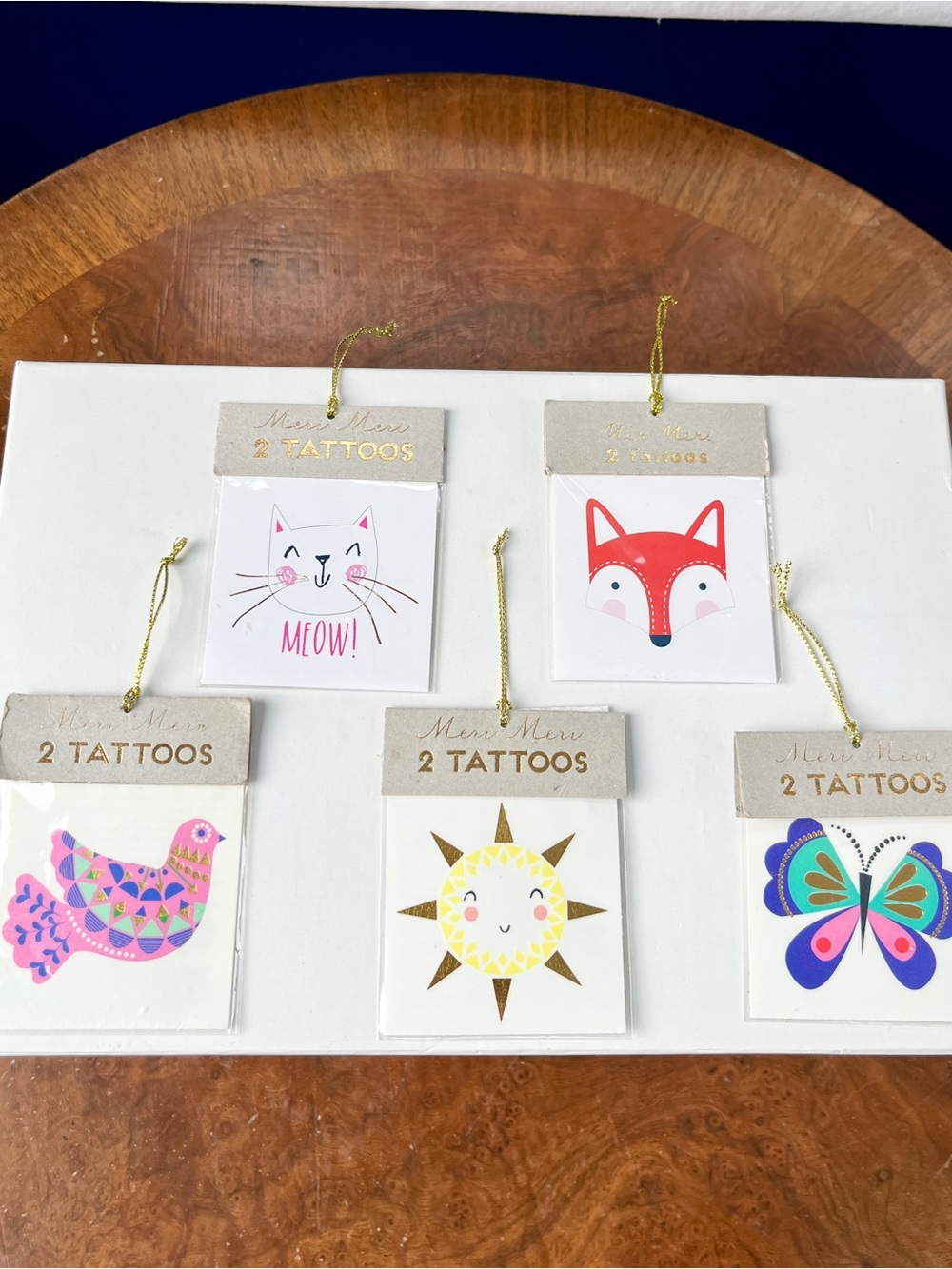 Meri Meri Temporary Tattoos - Pack of 5 (10 total tattoos)